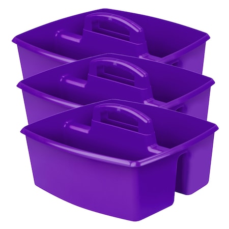 Storex Large Caddy, Purple, 3PK 00955U06C